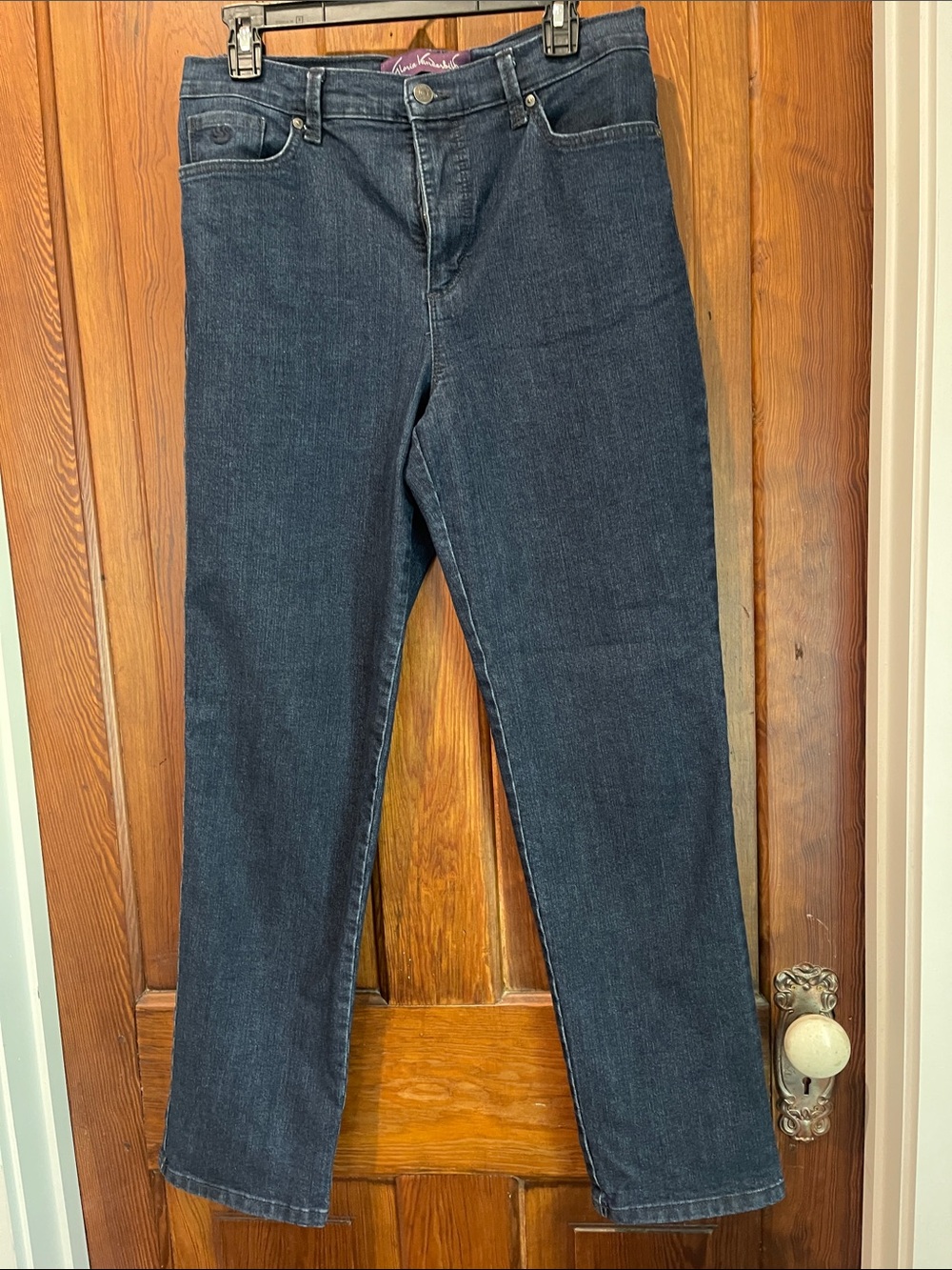Gloria Vanderbilt Dark Blue Straight Leg Jeans